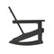 Flash Furniture Black Adirondack Rocking Chair with Cupholder LE-HMP-1045-31-BK-GG - alternate 10